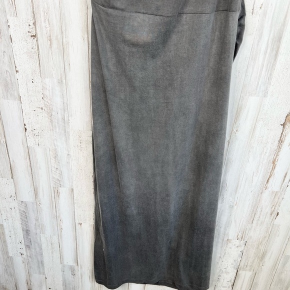 Topshop Women's Sleeveless Gray Side Cut Out T Shirt Dress Size M 8-10 - Picture 8 of 11